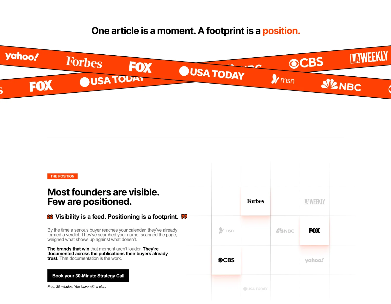 The proof section of Dillon Kivo's landing page